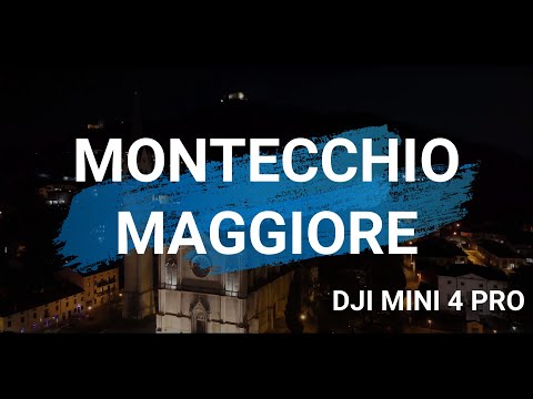 MONTECCHIO MAGGIORE by night - Vista INCREDIBILE della città fatta con drone DJI