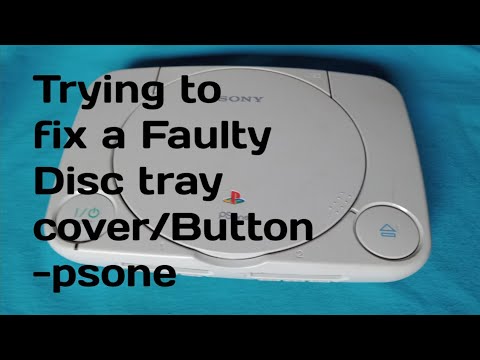 Trying to fix a faulty disc tray cover/button for slim psone