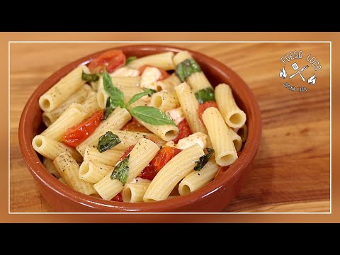 El PLATO de PASTA mas RÁPIDO y DELICIOSO | Pasta CAPRESE