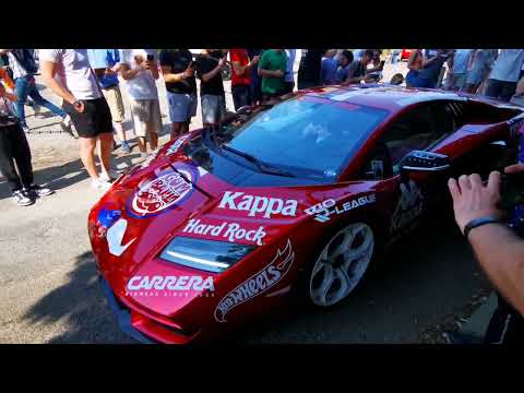 Supercar sound off! Gumball 3000 (2023) at Ripley Castle: Countach LPI 800-4, Mark McCann Aventador