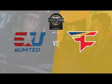 FaZe Clan vs eUnited | CWL Anaheim 2018 | Day 1
