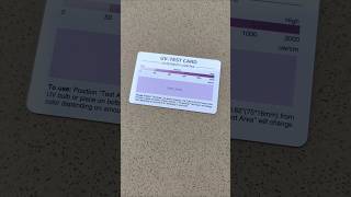 Durable PVC UV Test Card for Measuring Light Intensity
