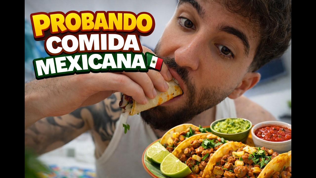Probando comida mexicana por primera vez 🇲🇽