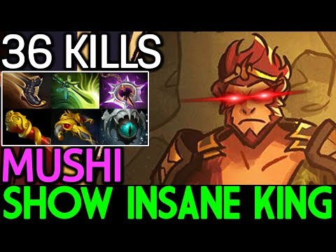 Mushi [Monkey King] Show Insane King with 36 Kills 7.15 Dota 2