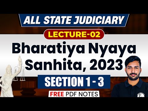 BNS Section 1-3 | BNS Section Wise | Bharatiya Nyaya Sanhita 2023 | Judiciary By PW #2