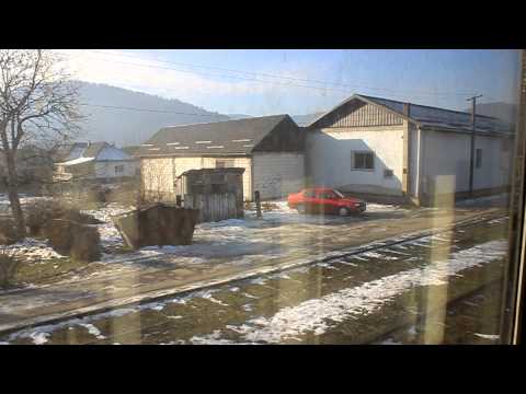 Train surfing in Maramures, Leordina.