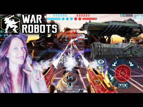 War Robots Gameplay Luchador Grom/Squall [ Fenrir, Eldritch Ares, Fury, 2x Shell ] War Robots Türkçe