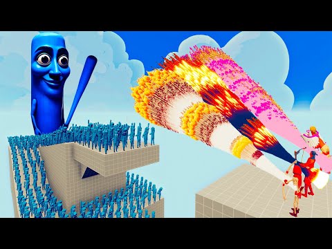 100x ICE TUNG TUNG SAHUR + 1x GIANT vs 3x EVERY GOD   Totally Accurate Battle Simulator TABS