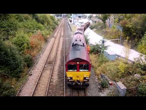 Class 60 Diesel Locomotive 60079 and Class 66 66128 at Northenden Junction