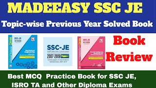 Book Review:- Madeeasy SSC JE Previous Year Solved Book- Topicwise | Mechanical Engineering