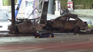Six Killed, Eight Injured in Fiery Crash | Los Angeles