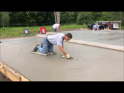 How to use concrete knee board sliders