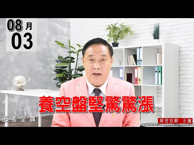 20210803《養空盤堅驚驚漲》今天盤面是個股輪動輪漲，千金股的5269祥碩再創歷史新高，可見主流在電子股。#王曈 #王者至尊
