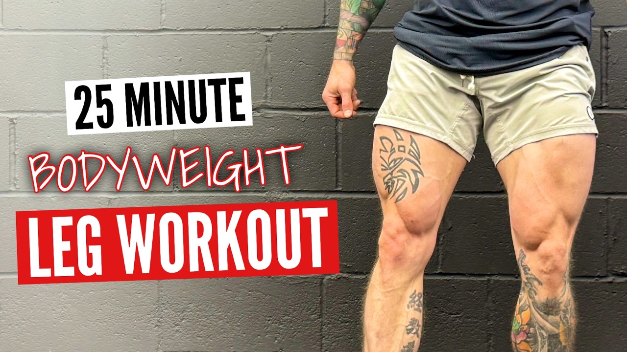 Simple yet EFFECTIVE bodyweight only leg workout