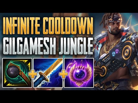 INFINITE COOLDOWN IS A LITTLE OP! Gilgamesh Jungle Gameplay (SMITE Conquest)