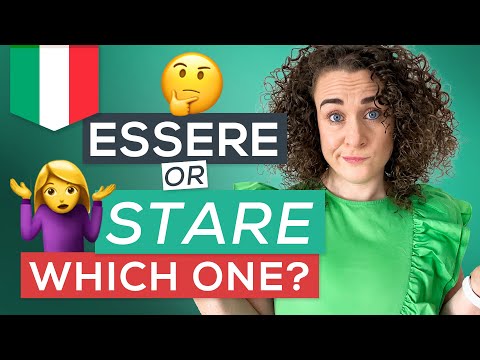 ESSERE or STARE 🇮🇹 What's the Difference? (Italian VERBS for Beginners)