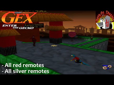 Gex: Enter The Gecko (PSX) - Kung-Fu Theater | Samurai Night Fever (All remotes)