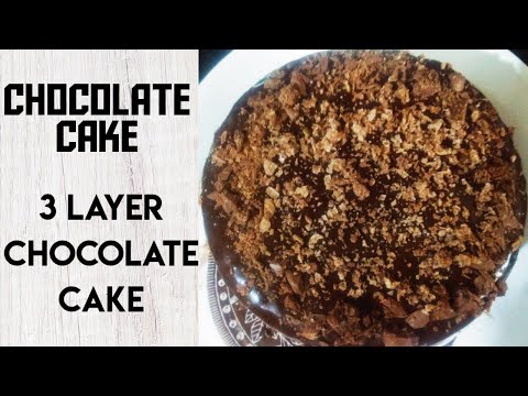 Chocolate cake| Three layer chocolate cake| Chocolate cake recipe in tamil