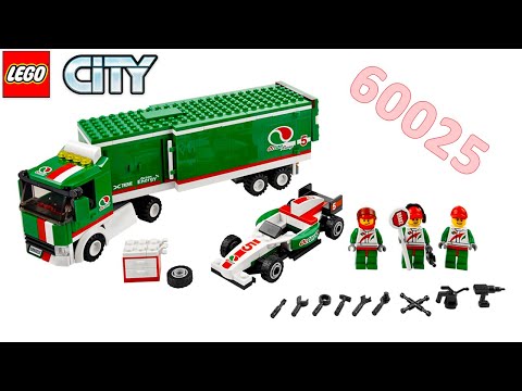 LEGO City 60025 Grand Prix Truck Unboxing Speed Build Review