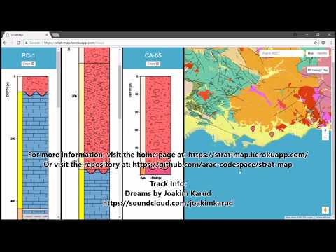 stratMap v0.2 - Stratigraphic column generator and mapping web application