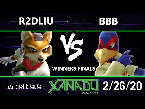 S@X 343 Winners Finals - R2DLiu (Fox) Vs. BBB (Falco) Smash Melee - SSBM