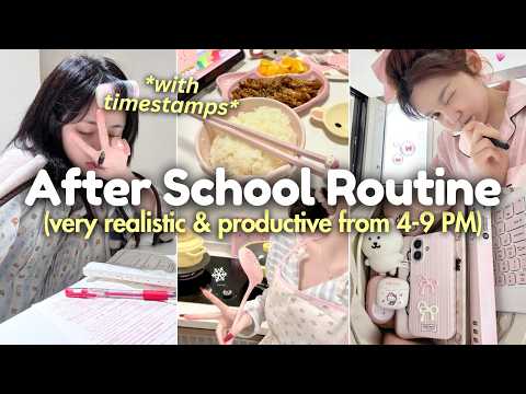 Realistic After School Routine for Students with Timestamps — FOR ALL AGES