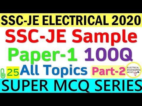 SSC-JE Sample Question Paper | Part-2 | Class 25 |  हिंदी 🔴 Video