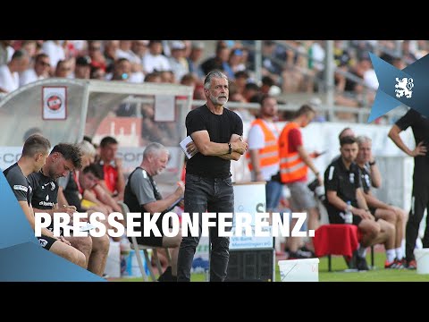 Pressekonferenz nach dem Testspiel gegen den FC Memmingen (09.07.2023).