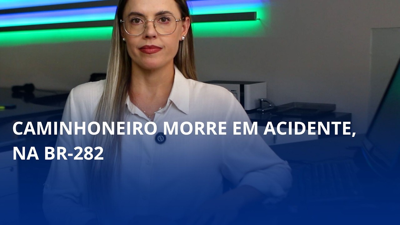 Óbito em Alfredo Wagner. Caminhoneiro morre em acidente, na BR-282