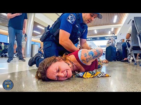 Karen’s Flight Meltdown Ends With Passengers Cheering | Karens Getting Arrested By Police