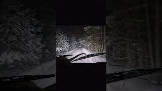 winter nights near Germany #army #camouflage #automobile #snow #military #HEMTT