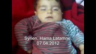 preview picture of video 'Assad´s Verbrechen gegen Kinder, Syrien, Hama, 07.04.2012'