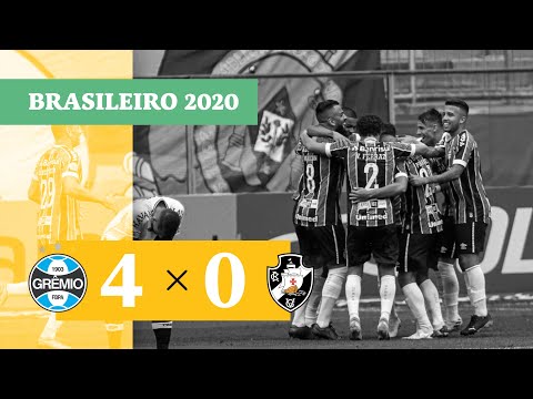 Grêmio 4 x 0 Vasco - Gols - 06/12 - Brasileirão 2020