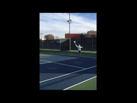 Alissa, serve 1, tennis service