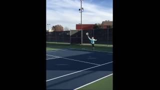 Alissa, serve 1, tennis service