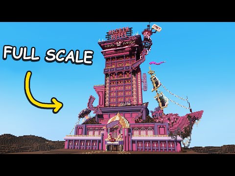 Insane Minecraft Build: Full Scale Hazbin Hotel