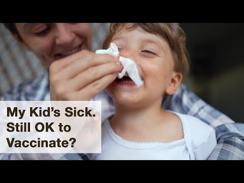My Child Has a  Cold. Is It Still OK to Get Shots? A Pediatrician Explains | AAP