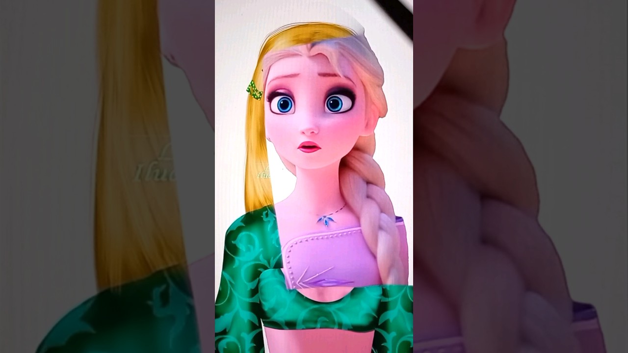 Frozen Transformation 🤗 #transformation #digitalart #glowup #disney #art #artist #shorts