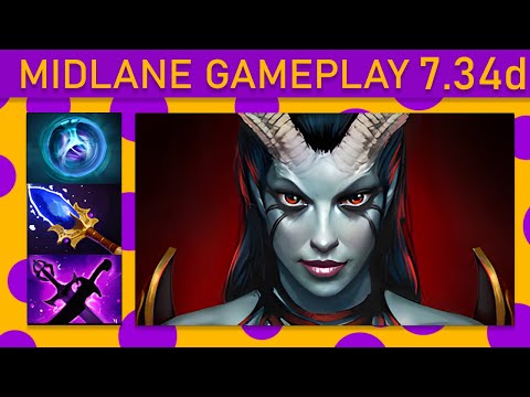 ⭐Scofield Queen of Pain 15+ Kills! Mid Gameplay - Dota 2 Top MMR