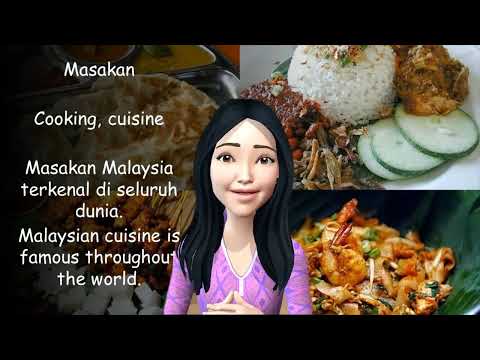 Speak Malay Conversation with Learn Malay Food Vocabulary Sentence - Masakan - cooking, cuisine