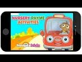 Nursery Rhymes Activities Kids App By HooplaKidz Wheels On The Bus Nursery Rhymes