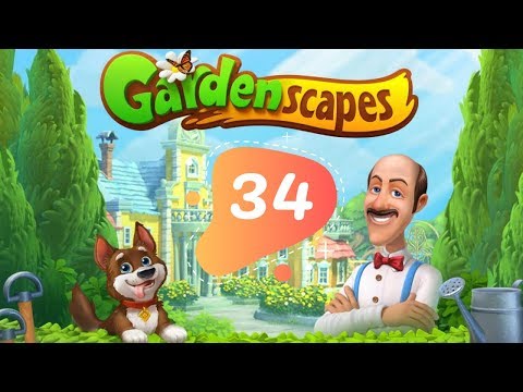 Gardenscapes Story Part 34 - Area 9 - Day 1 Gameplay Walkthrough