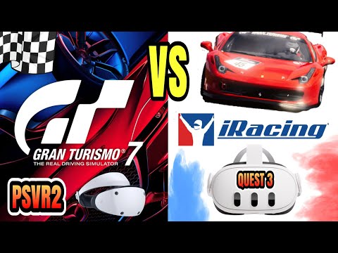 GT7 (PSVR2) vs. iRacing (Quest 3) - Which is Better?