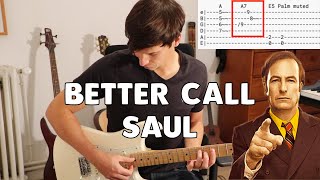 BETTER CALL SAUL Theme - GUITAR Animated Tutorial in 1 minute !