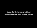 Moonspell - Night Eternal (lyrics) 