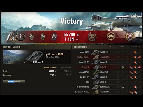 E 50 M /// 3 Marks of Excellence No. 81 [World of Tanks - Gameplay]