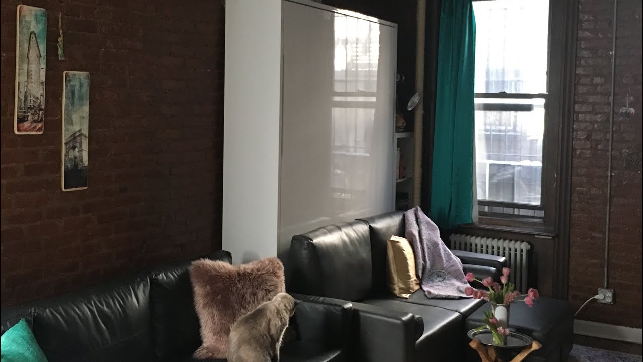 NYC Studio Apartment Tour + Murphy Bed!