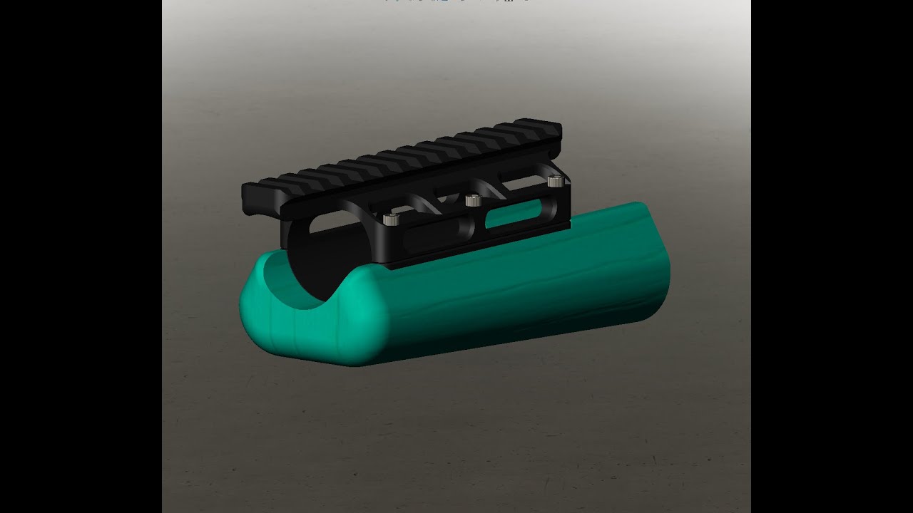 McMillan A5 stock forend insert 3D Model