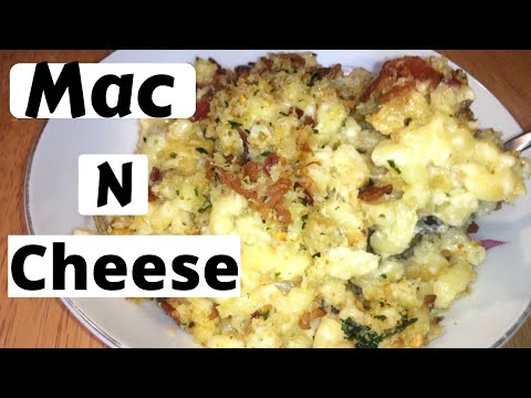 The Best Four Cheese Mac and Cheese recipe with Bacon & Panko Bread Crumb Topping