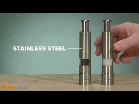 Pump and Grind One-Handed Salt and Pepper Mills